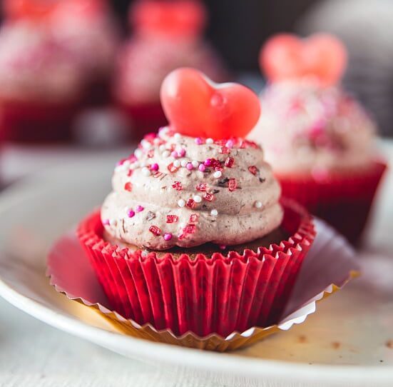 Valentínske cupcakes
